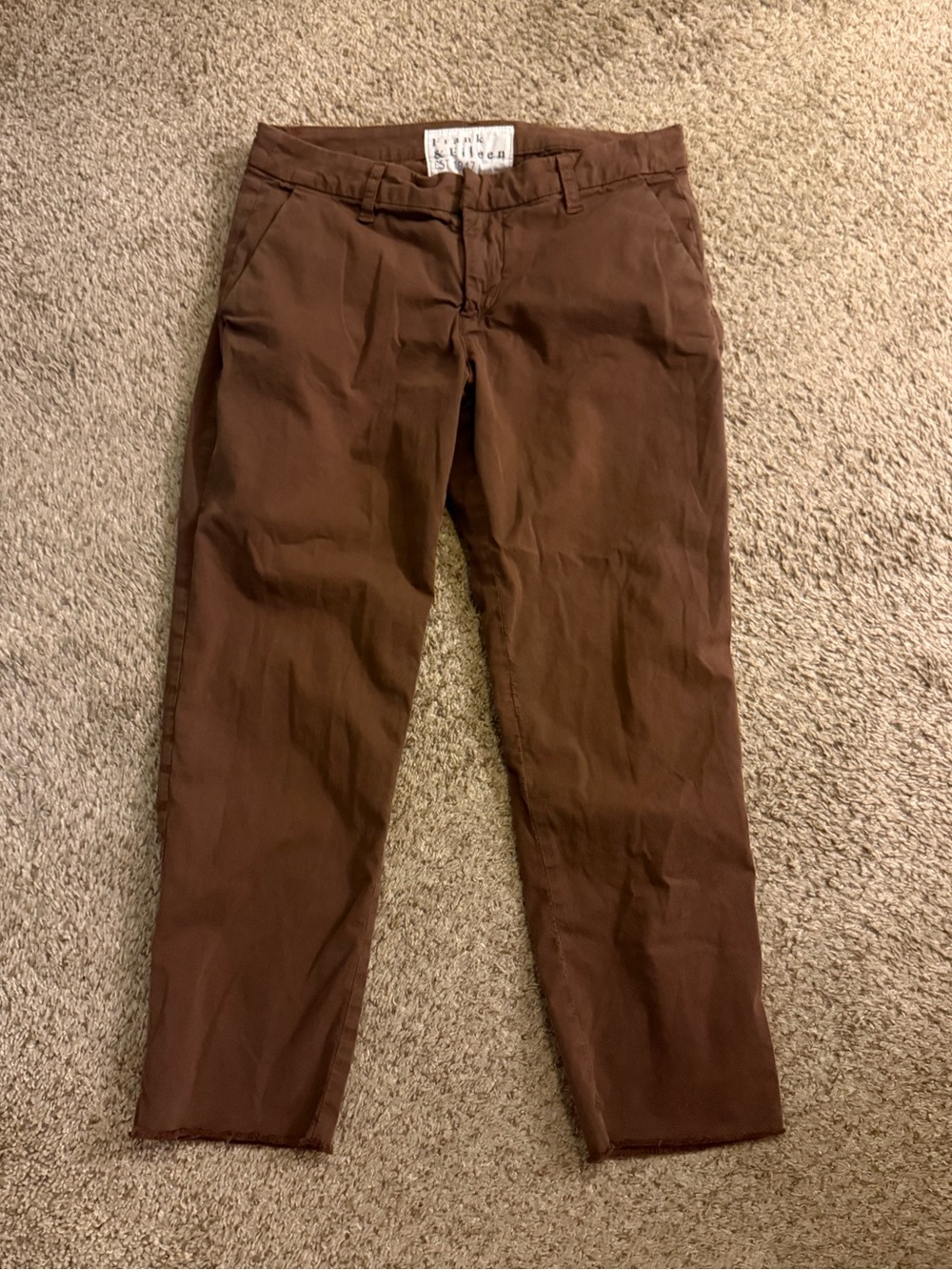 Frank & Eileen Brown Straight Chinos